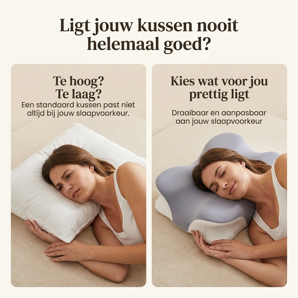ErgoCloud™ – Ergonomisch Memory Foam Kussen