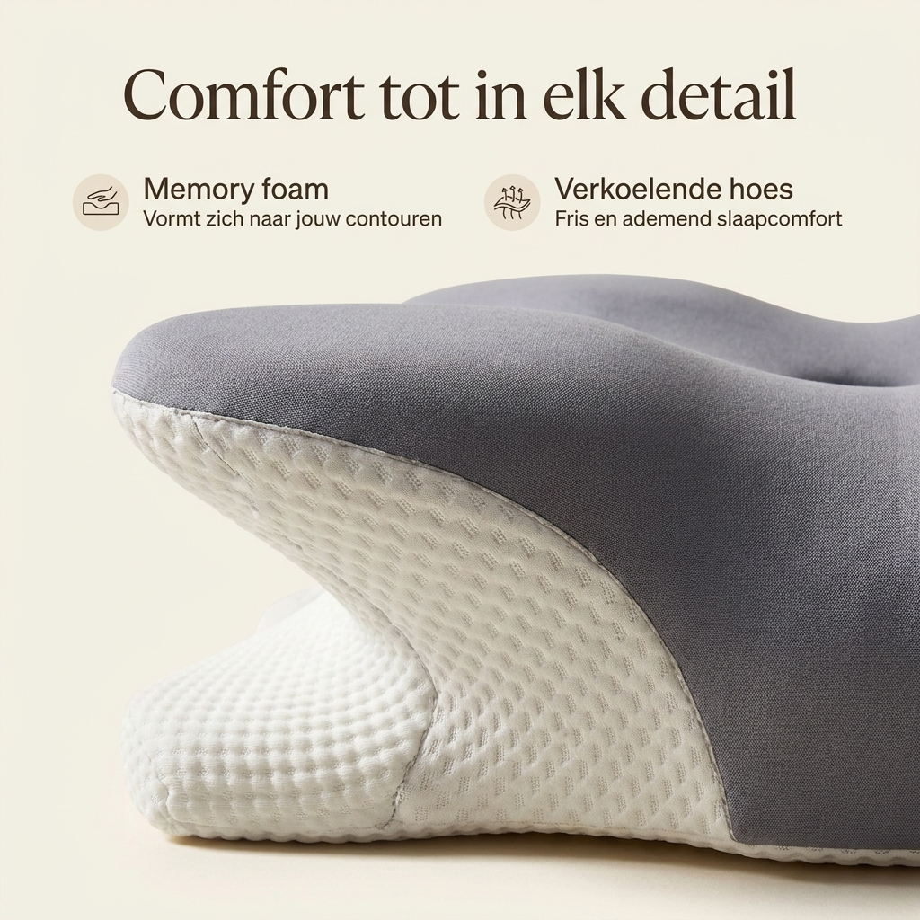 ErgoCloud™ – Ergonomisch Memory Foam Kussen